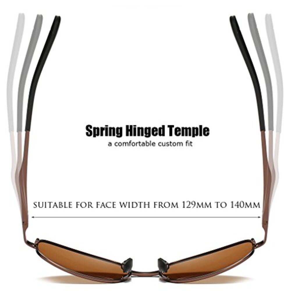 Small Rectangular Metal Frame Polarized Sunglasse… - image 5